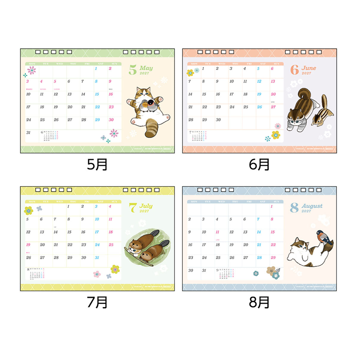 Calendario de escritorio Mofusand 2027