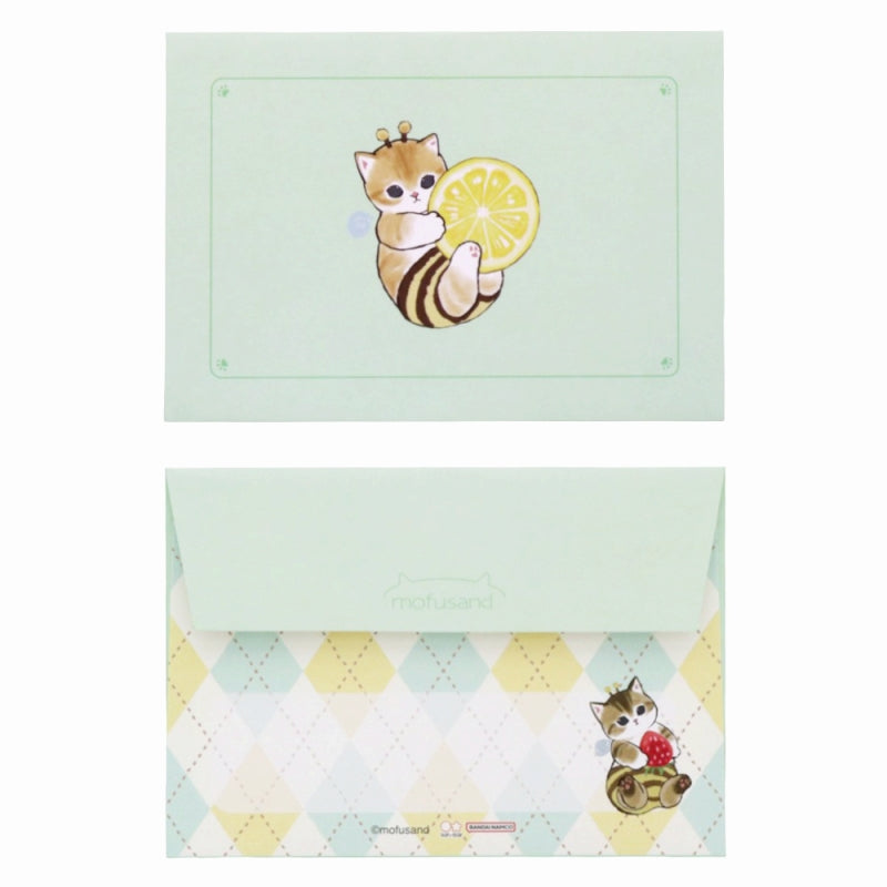 Set de mini cartas mofusand con gatito abeja