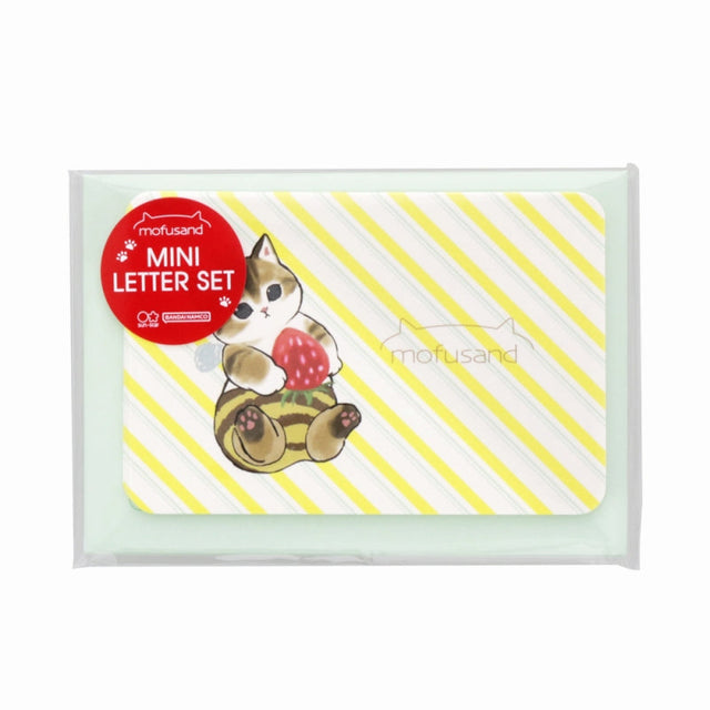 Set de mini cartas mofusand con gatito abeja