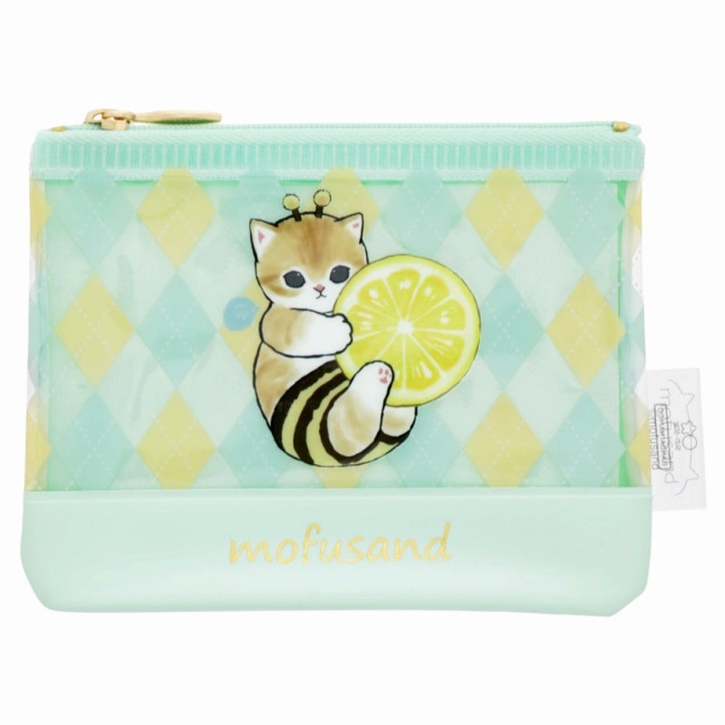 Mini estuche transparente Mofusand: gatito abeja