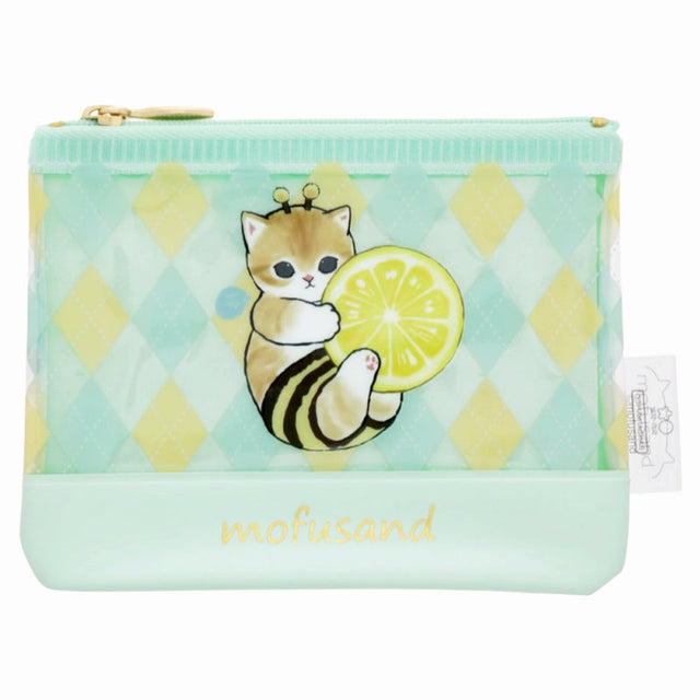 Mini estuche transparente Mofusand: gatito abeja