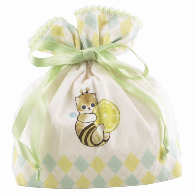 Bolso con cordón mofusand de gatito abeja