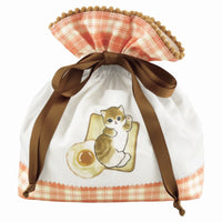 Bolsa con cordón Mofusand con diseño de pan