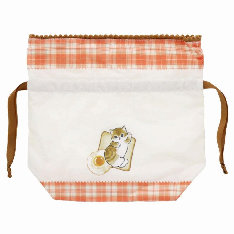 Bolsa con cordón Mofusand con diseño de pan