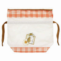 Bolsa con cordón Mofusand con diseño de pan