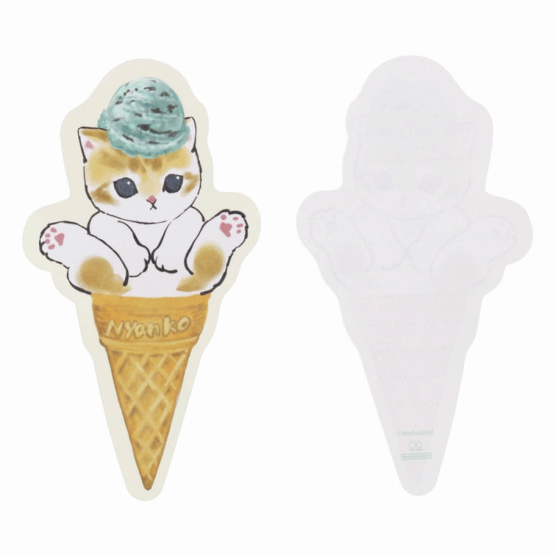 Set mini de cartas Mofusand: gatito en cono de helado