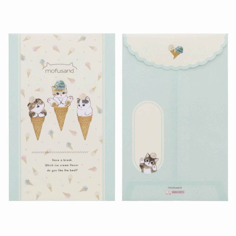 Set mini de cartas Mofusand: gatito en cono de helado