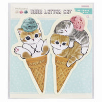 Set mini de cartas Mofusand: gatito en cono de helado