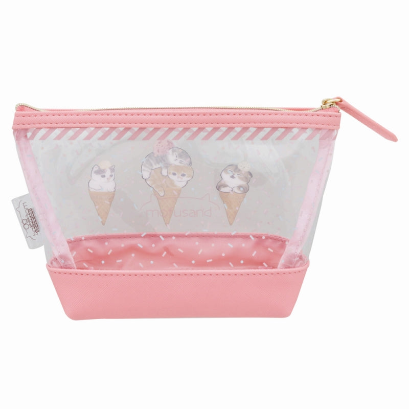 Estuche transparente Mofusand con gatito y helado