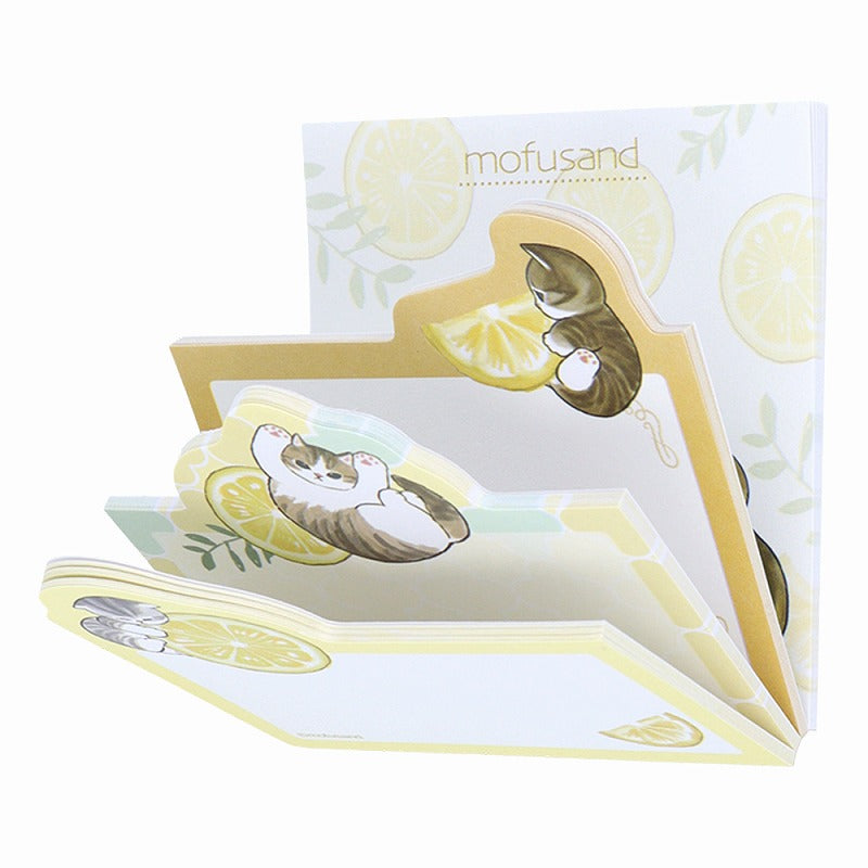 Notas adhesivas troqueladas Mofusand - Té de limón