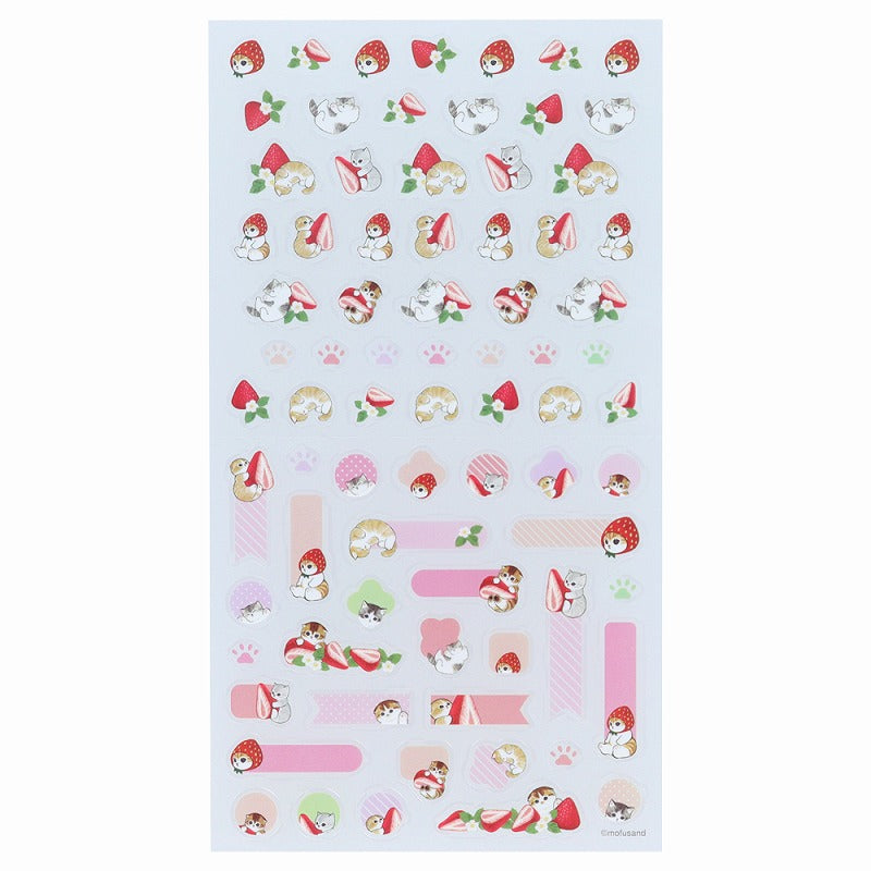 Stickers decorativos Mofusand de té de frutilla