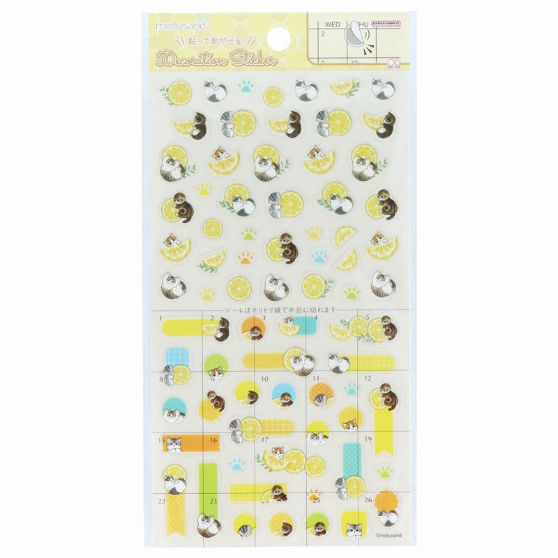 Stickers decorativos Mofusand: té con limón