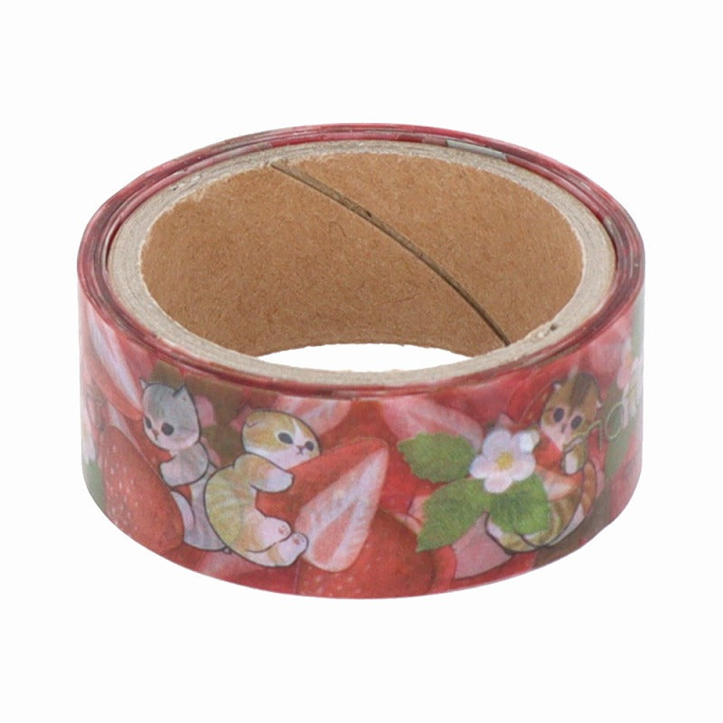 Cinta adhesiva transparente Mofusand - Té de frutilla