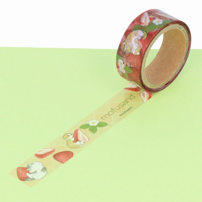 Cinta adhesiva transparente Mofusand - Té de frutilla