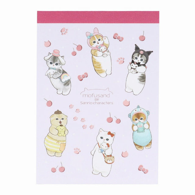 Bloc de notas mini Mofusand x Sanrio Characters