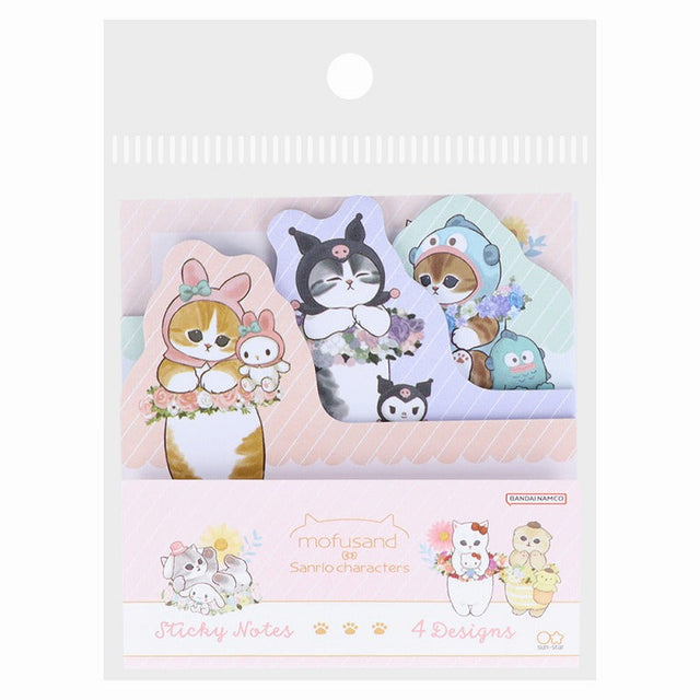Notas adhesivas troqueladas mofusand x Sanrio: flores