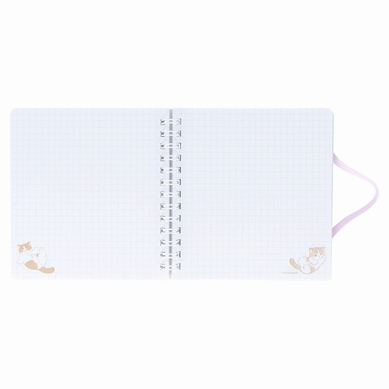 Cuaderno anillado cuadrado Mofusand con flores