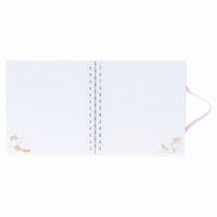 Cuaderno anillado cuadrado Mofusand con flores