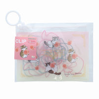Mofusand set de clips con estuche (Durazno)