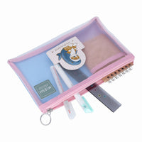 Estuche de malla Mofusand B6 con gatito tiburón