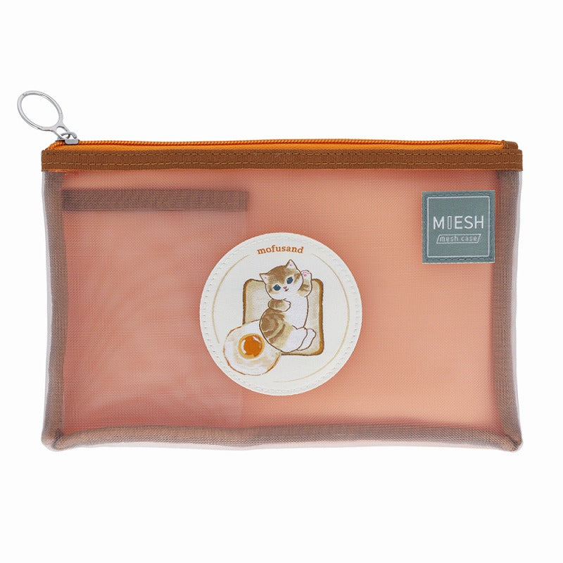 Estuche de malla Mofusand B6 con diseño de pan