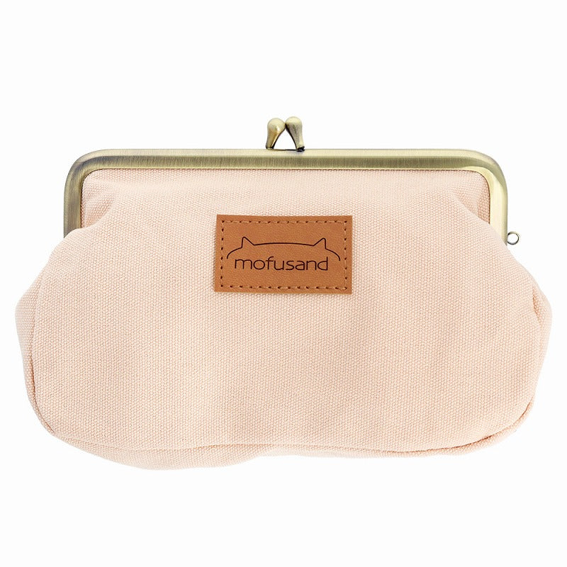 Pouch mofusand con bordado y cierre de broche