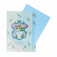 Carpeta Mofusand de 5 bolsillos - Blanca