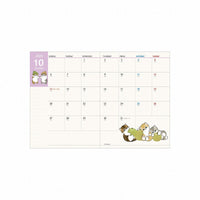 Agenda mensual A6 2025 mofusand: pastel de chiffon
