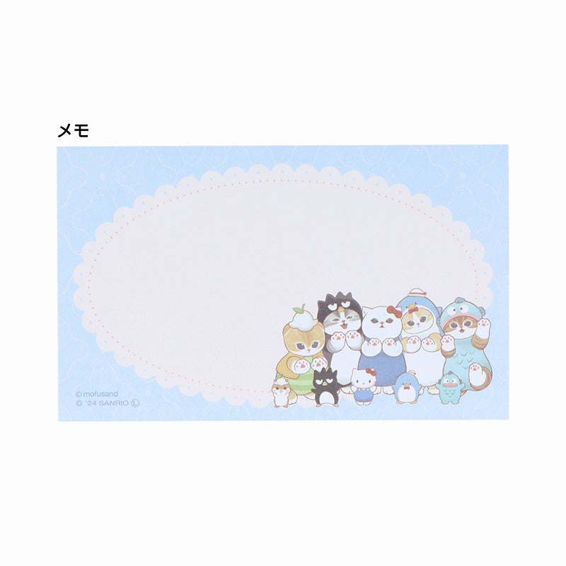 Memo en lata Mofusand x personajes de Sanrio