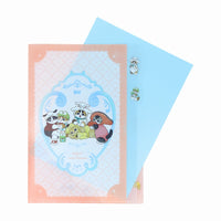 Carpeta transparente Mofusand y Sanrio, 5 bolsillos
