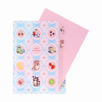 Mofusand x Sanrio: carpeta A4 troquelada de 5 bolsillos