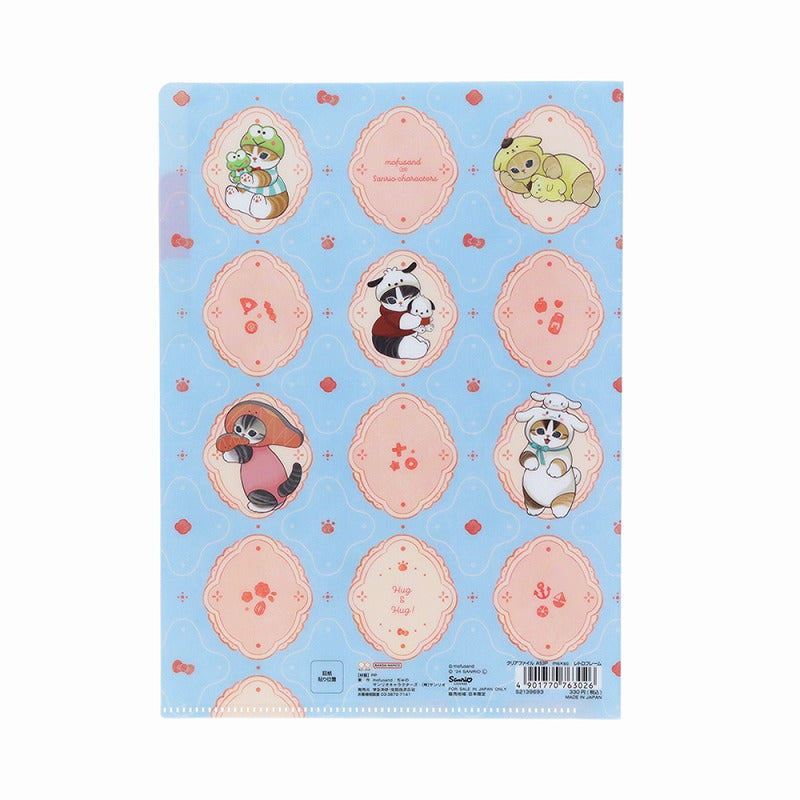 Carpeta A5 de 3 bolsillos mofusand × Sanrio