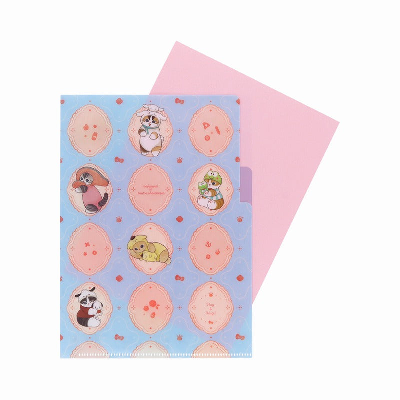 Carpeta A5 de 3 bolsillos mofusand × Sanrio