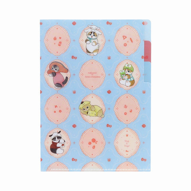 Carpeta A5 de 3 bolsillos mofusand × Sanrio