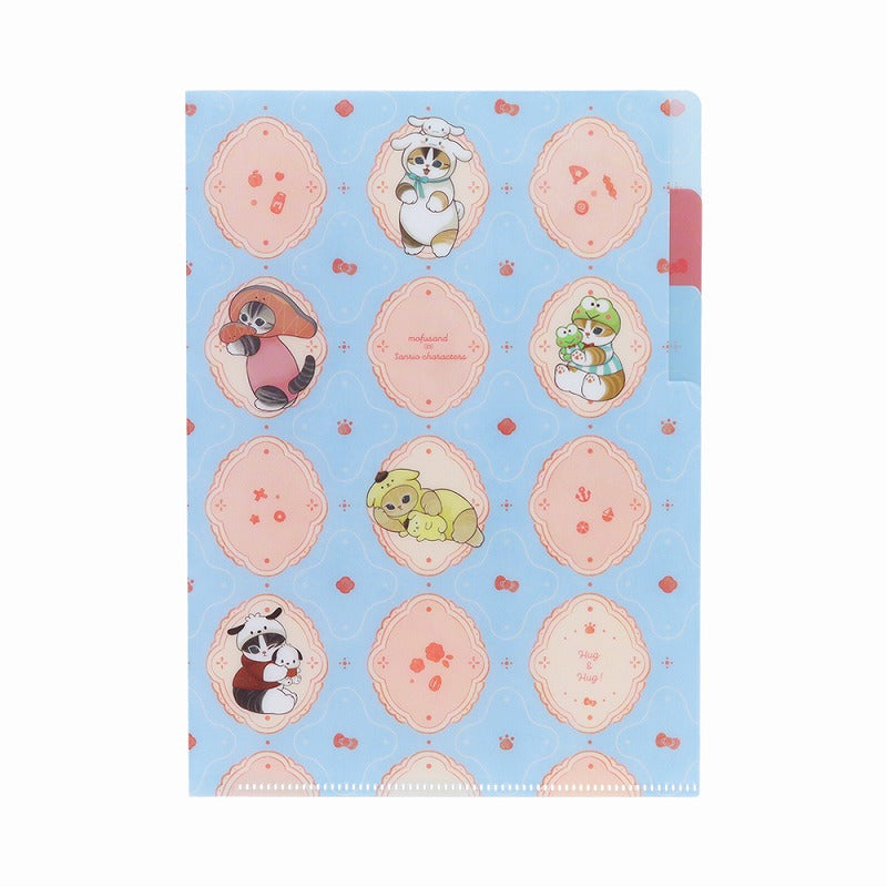 Carpeta A5 de 3 bolsillos mofusand × Sanrio