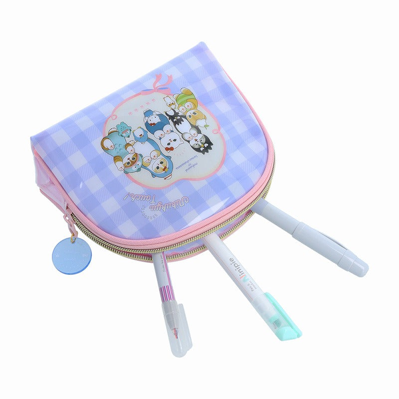 Estuche transparente Mofusand y personajes de Sanrio