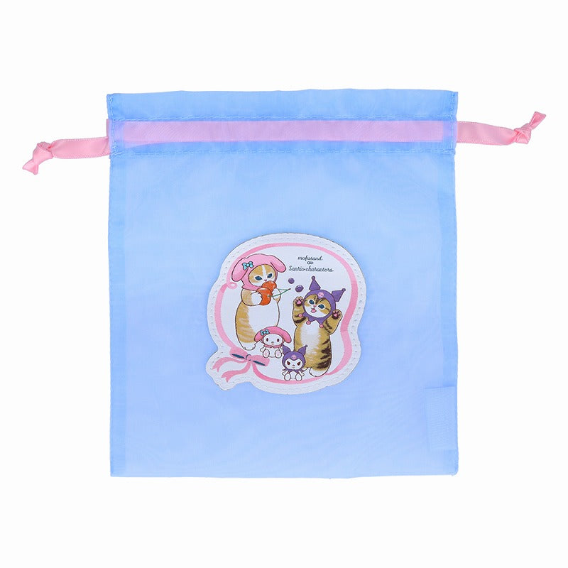 Bolsa de tela translúcida Mofusand x Sanrio