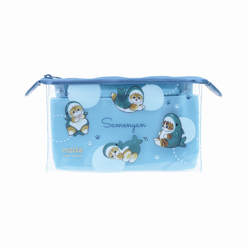 Estuche transparente mofusand Gato Tiburón