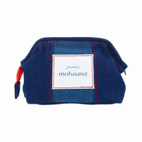 Estuche de denim Mofusand con gatito y cerezas