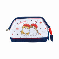 Estuche de denim Mofusand con gatito y cerezas
