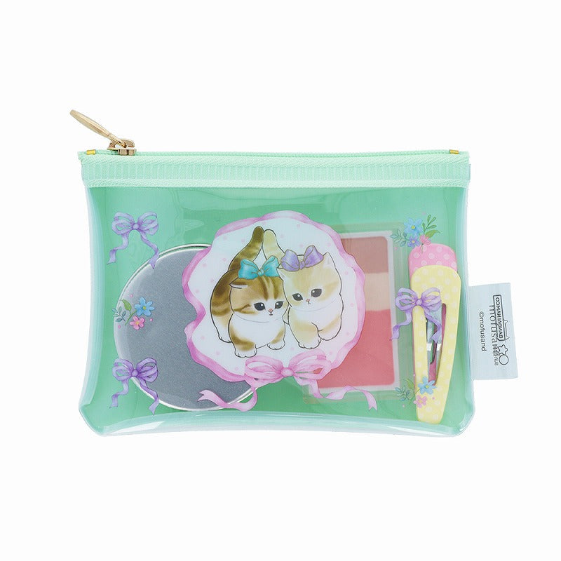 Mini estuche transparente Mofusand con cinta