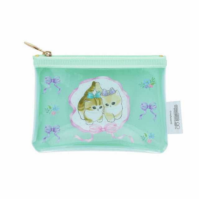 Mini estuche transparente Mofusand con cinta