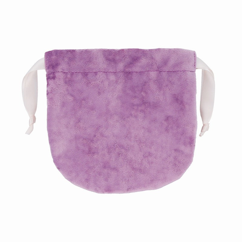 Mofusand: bolsita de terciopelo con cordón y lazo