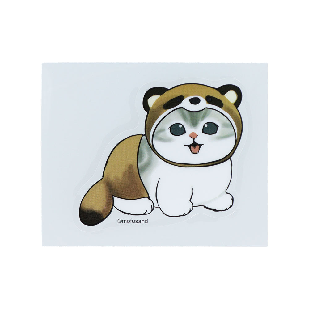 Sticker reutilizable Mofusand: perro mapache