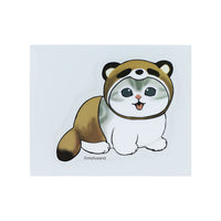Sticker reutilizable Mofusand: perro mapache