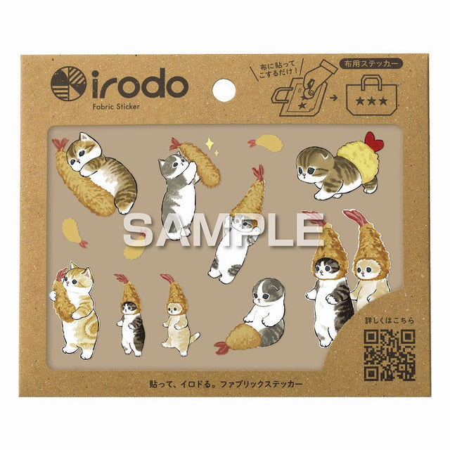 Stickers transferibles Mofusand: gatito camarón