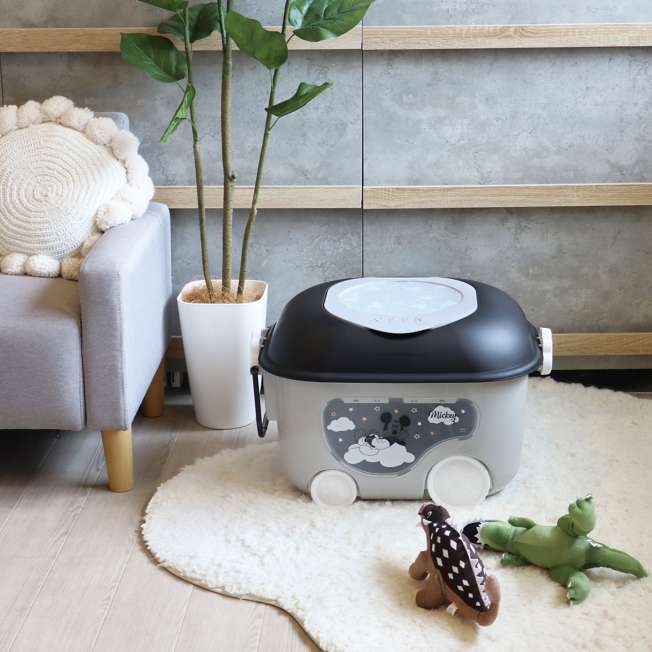 Caja para juguetes con ventana de Mickey Mouse