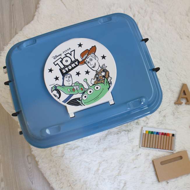 Caja para juguetes Toy Story con ruedas