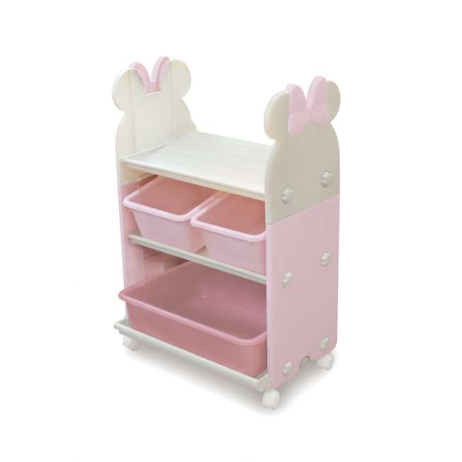 Carrito organizador de juguetes de Minnie Mouse