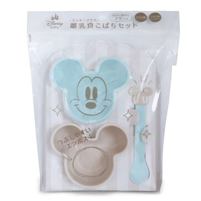 Set de pocillo y cuchara Mickey Mouse (menta)